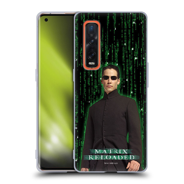 The Matrix Reloaded Key Art Neo 1 Soft Gel Case for OPPO Find X2 Pro 5G