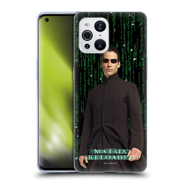 The Matrix Reloaded Key Art Neo 1 Soft Gel Case for OPPO Find X3 / Pro