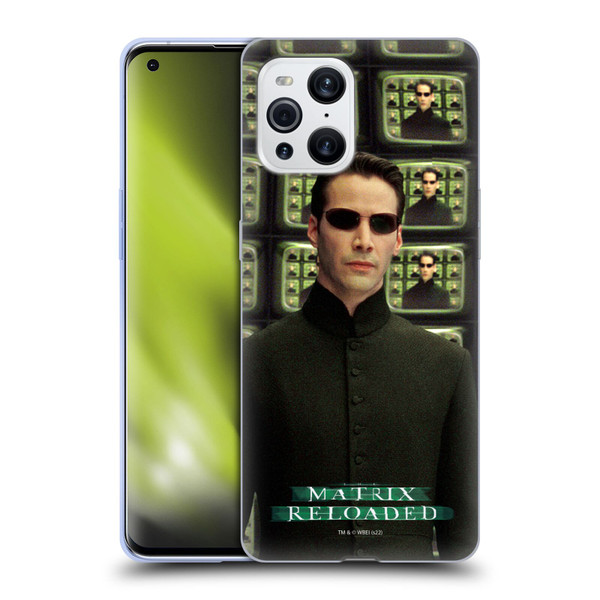 The Matrix Reloaded Key Art Neo 2 Soft Gel Case for OPPO Find X3 / Pro