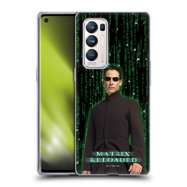 The Matrix Reloaded Key Art Neo 1 Soft Gel Case for OPPO Find X3 Neo / Reno5 Pro+ 5G