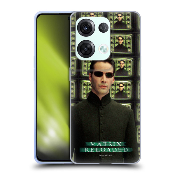 The Matrix Reloaded Key Art Neo 2 Soft Gel Case for OPPO Reno8 Pro