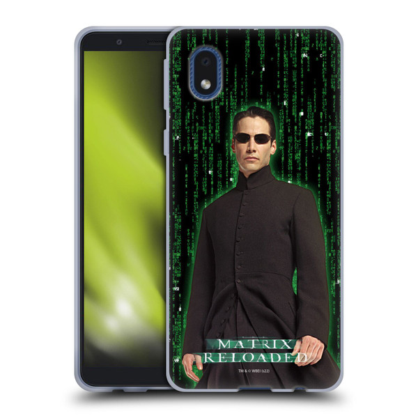The Matrix Reloaded Key Art Neo 1 Soft Gel Case for Samsung Galaxy A01 Core (2020)