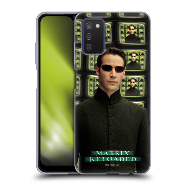 The Matrix Reloaded Key Art Neo 2 Soft Gel Case for Samsung Galaxy A03s (2021)