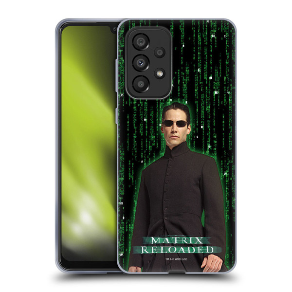 The Matrix Reloaded Key Art Neo 1 Soft Gel Case for Samsung Galaxy A33 5G (2022)