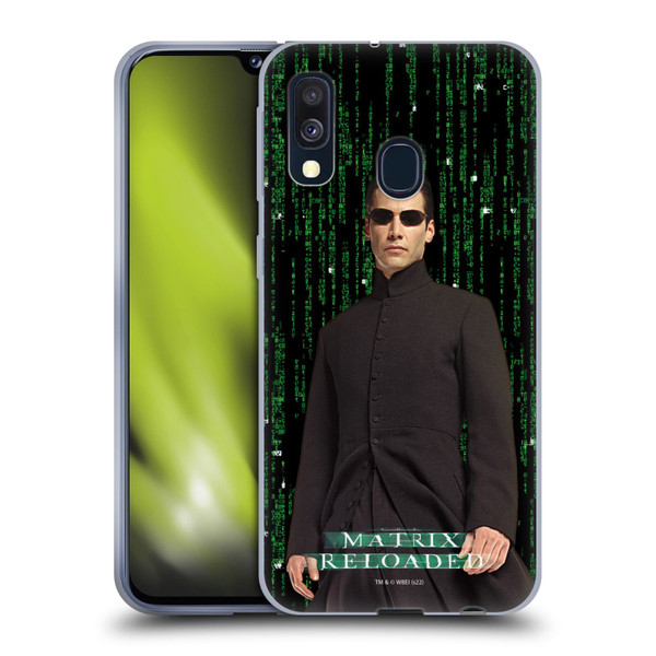 The Matrix Reloaded Key Art Neo 1 Soft Gel Case for Samsung Galaxy A40 (2019)