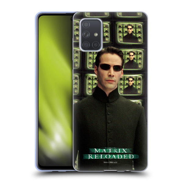 The Matrix Reloaded Key Art Neo 2 Soft Gel Case for Samsung Galaxy A71 (2019)