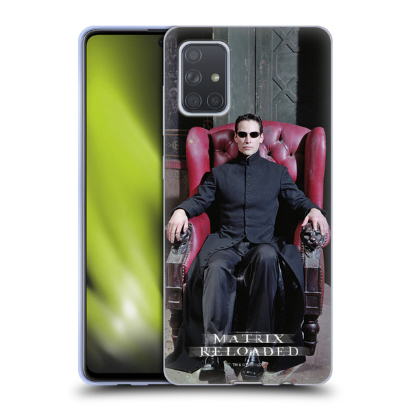 The Matrix Reloaded Key Art Neo 4 Soft Gel Case for Samsung Galaxy A71 (2019)
