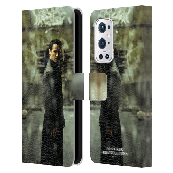 The Matrix Revolutions Key Art Neo 2 Leather Book Wallet Case Cover For OnePlus 9 Pro