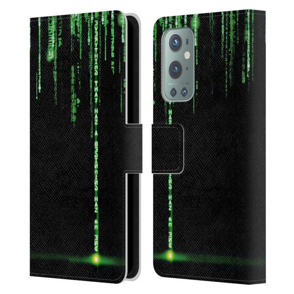 The Matrix Revolutions Key Art Everything That Has Beginning Leather Book Wallet Case Cover For OnePlus 9