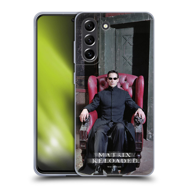 The Matrix Reloaded Key Art Neo 4 Soft Gel Case for Samsung Galaxy S21 FE 5G