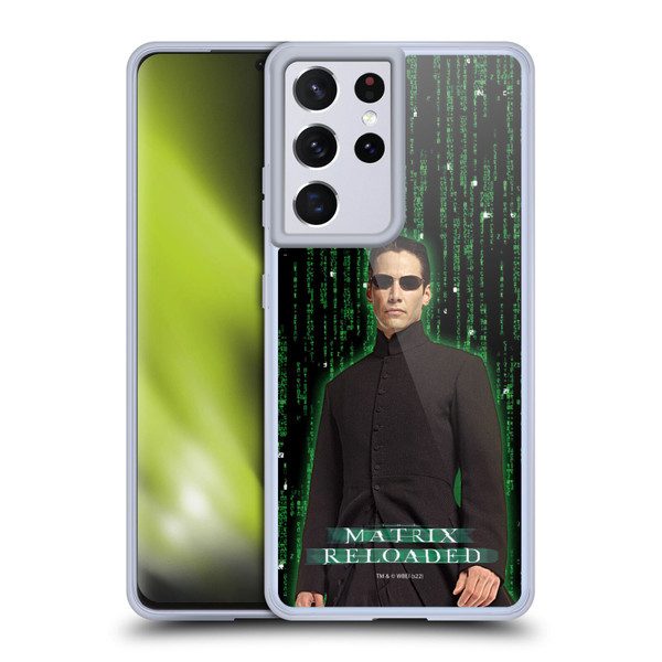 The Matrix Reloaded Key Art Neo 1 Soft Gel Case for Samsung Galaxy S21 Ultra 5G