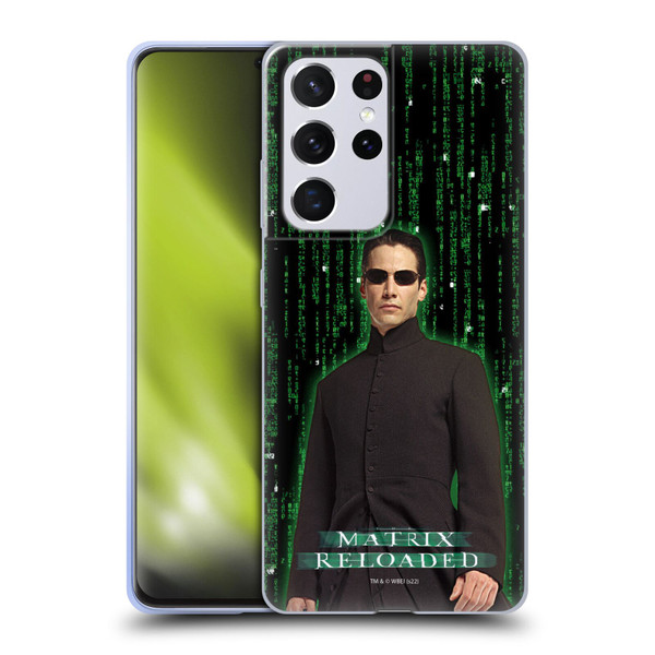 The Matrix Reloaded Key Art Neo 1 Soft Gel Case for Samsung Galaxy S21 Ultra 5G