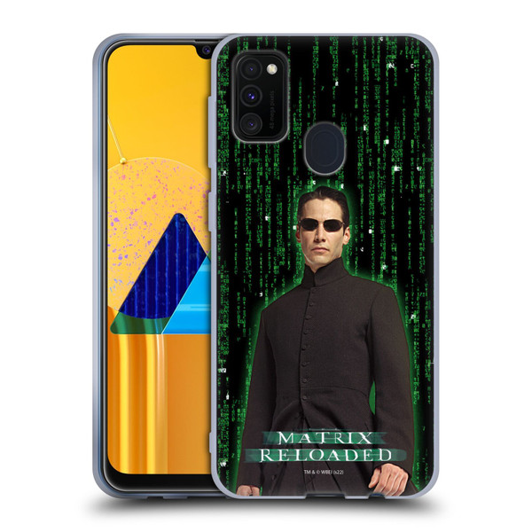 The Matrix Reloaded Key Art Neo 1 Soft Gel Case for Samsung Galaxy M30s (2019)/M21 (2020)