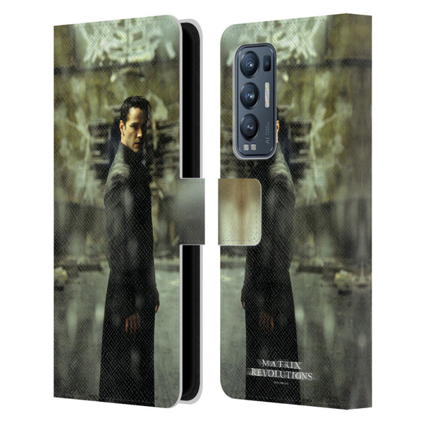 The Matrix Revolutions Key Art Neo 2 Leather Book Wallet Case Cover For OPPO Find X3 Neo / Reno5 Pro+ 5G