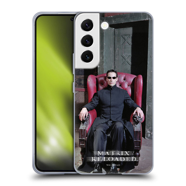 The Matrix Reloaded Key Art Neo 4 Soft Gel Case for Samsung Galaxy S22 5G