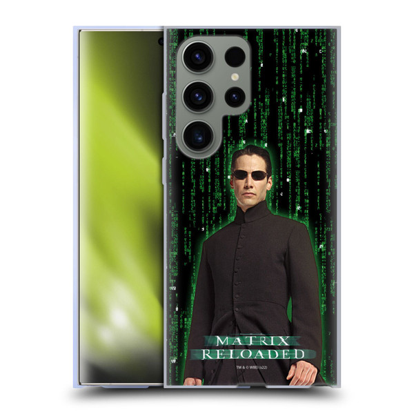The Matrix Reloaded Key Art Neo 1 Soft Gel Case for Samsung Galaxy S23 Ultra 5G