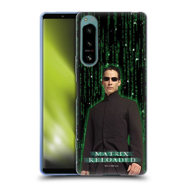 The Matrix Reloaded Key Art Neo 1 Soft Gel Case for Sony Xperia 5 IV