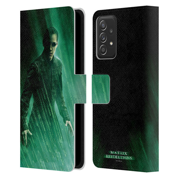 The Matrix Revolutions Key Art Neo 3 Leather Book Wallet Case Cover For Samsung Galaxy A53 5G (2022)