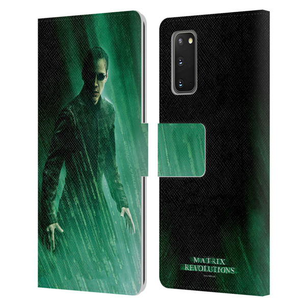 The Matrix Revolutions Key Art Neo 3 Leather Book Wallet Case Cover For Samsung Galaxy S20 / S20 5G