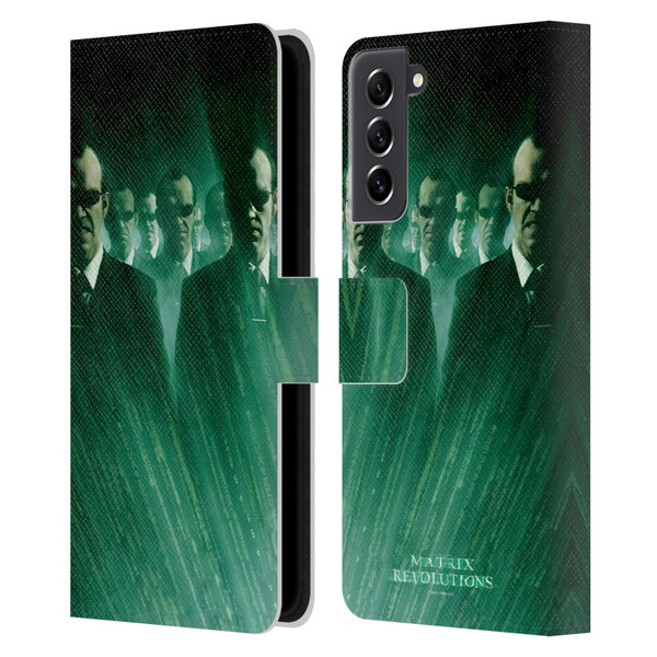 The Matrix Revolutions Key Art Smiths Leather Book Wallet Case Cover For Samsung Galaxy S21 FE 5G