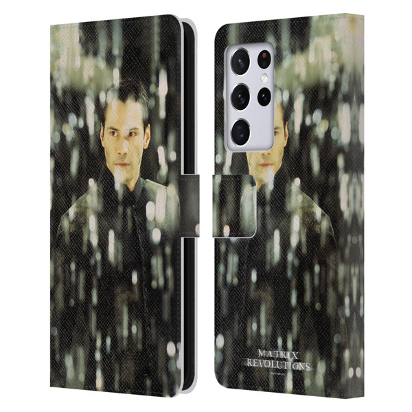 The Matrix Revolutions Key Art Neo 1 Leather Book Wallet Case Cover For Samsung Galaxy S21 Ultra 5G