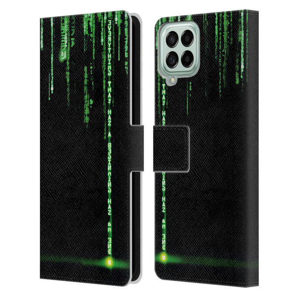 The Matrix Revolutions Key Art Everything That Has Beginning Leather Book Wallet Case Cover For Samsung Galaxy M53 (2022)