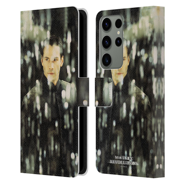 The Matrix Revolutions Key Art Neo 1 Leather Book Wallet Case Cover For Samsung Galaxy S23 Ultra 5G