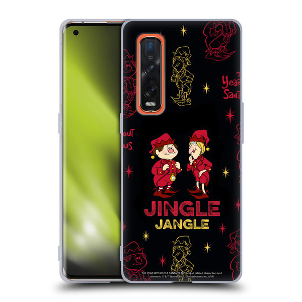 The Year Without A Santa Claus Character Art Jingle & Jangle Soft Gel Case for OPPO Find X2 Pro 5G