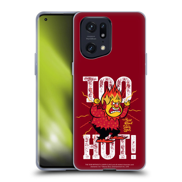 The Year Without A Santa Claus Character Art Too Hot Soft Gel Case for OPPO Find X5 Pro