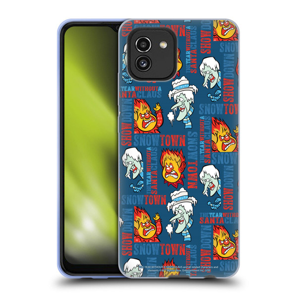 The Year Without A Santa Claus Character Art Snowtown Soft Gel Case for Samsung Galaxy A03 (2021)