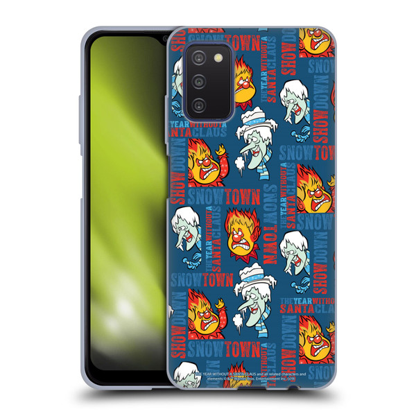 The Year Without A Santa Claus Character Art Snowtown Soft Gel Case for Samsung Galaxy A03s (2021)