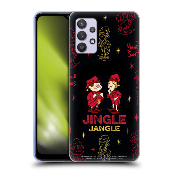 The Year Without A Santa Claus Character Art Jingle & Jangle Soft Gel Case for Samsung Galaxy A32 5G / M32 5G (2021)