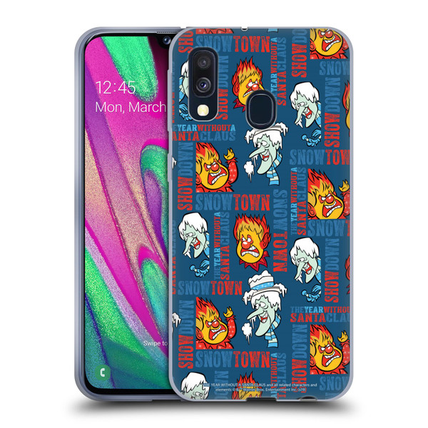 The Year Without A Santa Claus Character Art Snowtown Soft Gel Case for Samsung Galaxy A40 (2019)