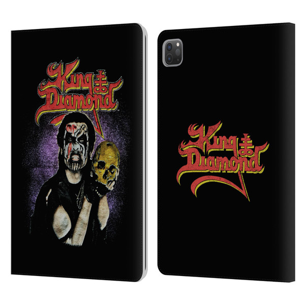 King Diamond Poster Conspiracy Tour 1989 Leather Book Wallet Case Cover For Apple iPad Pro 11 2020 / 2021 / 2022