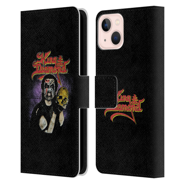 King Diamond Poster Conspiracy Tour 1989 Leather Book Wallet Case Cover For Apple iPhone 13