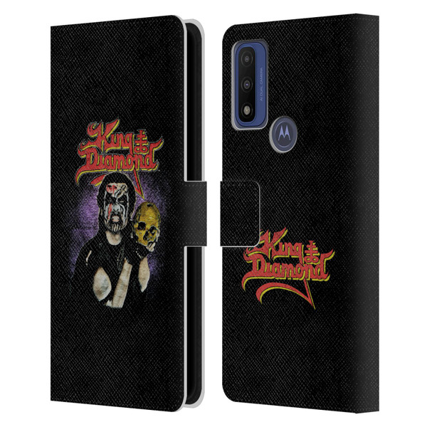 King Diamond Poster Conspiracy Tour 1989 Leather Book Wallet Case Cover For Motorola G Pure