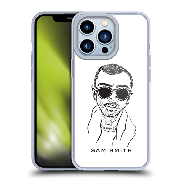 Sam Smith Art Illustration Soft Gel Case for Apple iPhone 13 Pro