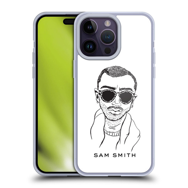 Sam Smith Art Illustration Soft Gel Case for Apple iPhone 14 Pro Max