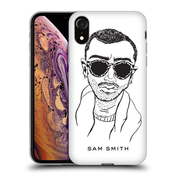 Sam Smith Art Illustration Soft Gel Case for Apple iPhone XR