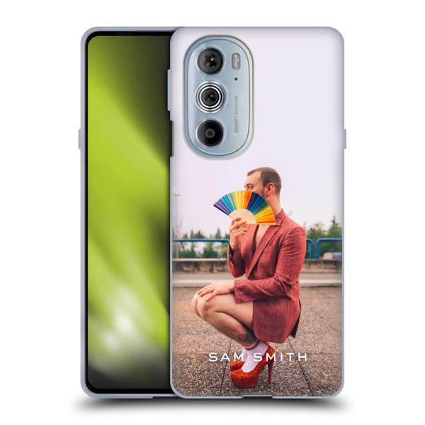 Sam Smith Art Rainbow Fan Soft Gel Case for Motorola Edge X30