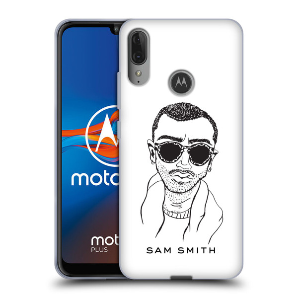 Sam Smith Art Illustration Soft Gel Case for Motorola Moto E6 Plus