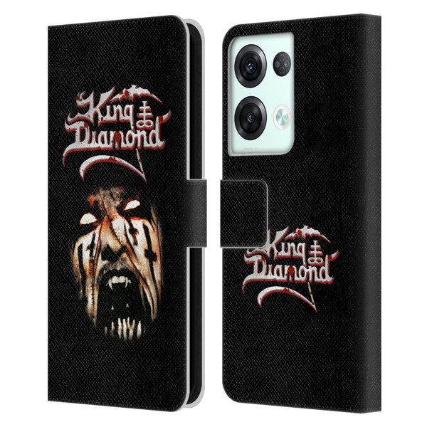 King Diamond Poster Puppet Master Face Leather Book Wallet Case Cover For OPPO Reno8 Pro