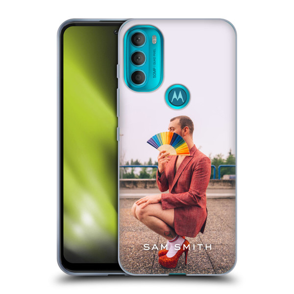 Sam Smith Art Rainbow Fan Soft Gel Case for Motorola Moto G71 5G