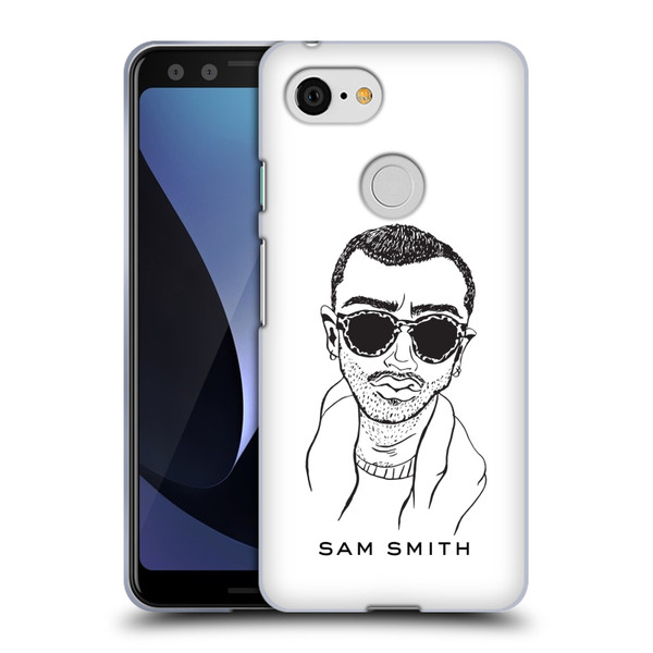Sam Smith Art Illustration Soft Gel Case for Google Pixel 3