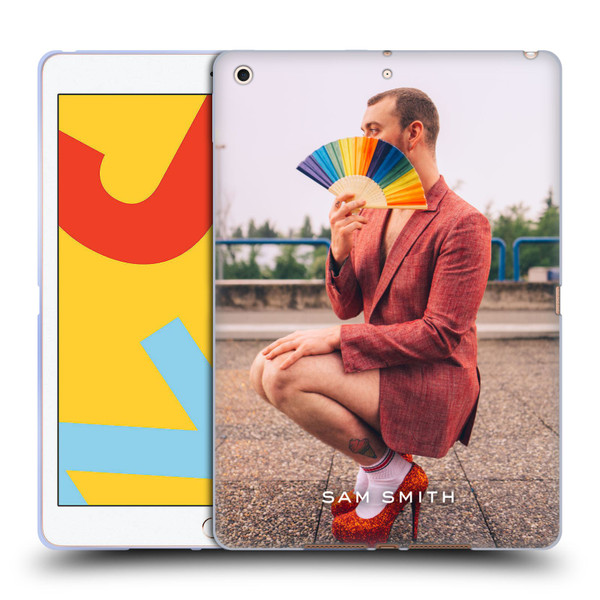 Sam Smith Art Rainbow Fan Soft Gel Case for Apple iPad 10.2 2019/2020/2021