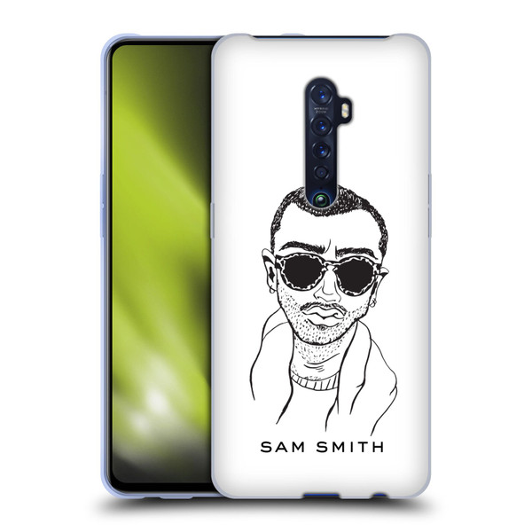 Sam Smith Art Illustration Soft Gel Case for OPPO Reno 2