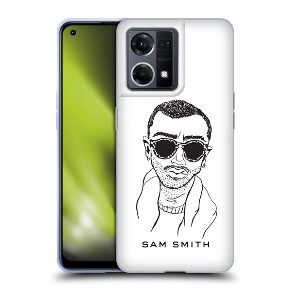 Sam Smith Art Illustration Soft Gel Case for OPPO Reno8 4G