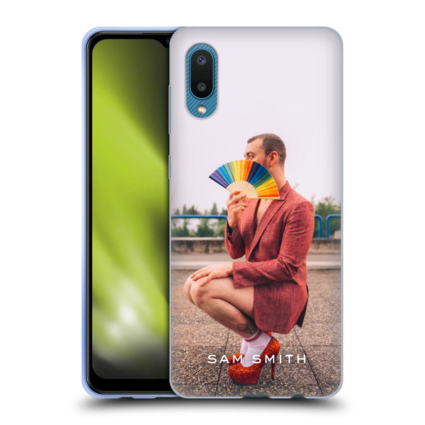 Sam Smith Art Rainbow Fan Soft Gel Case for Samsung Galaxy A02/M02 (2021)