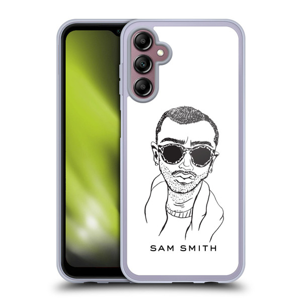 Sam Smith Art Illustration Soft Gel Case for Samsung Galaxy A14 5G