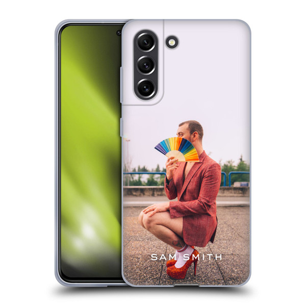 Sam Smith Art Rainbow Fan Soft Gel Case for Samsung Galaxy S21 FE 5G